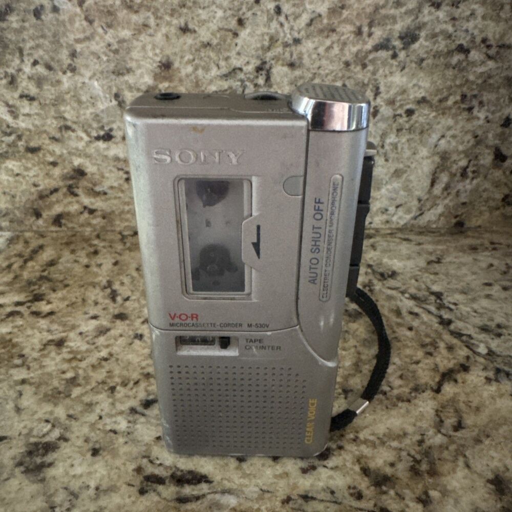 Tested see pics Sony Clear Voice M-530V VOR Microcassette-Corder Recorder